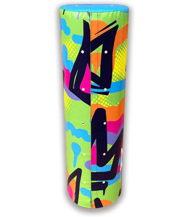 RAM Rugby Graffiti Fun Design JUNIOR 10 kg Tackle-Tasche – Club-Qualität – im Vereinigten Königreich hergestellt für Langlebigkeit – PVC in Industriequalität und dreifach genähte Nähte – unverzichtbare Rugby-Trainingsausrüstung