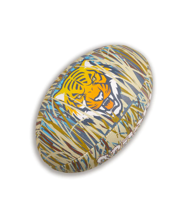 RAM Rugby Tiger Fun Design Squad Trainer Rugbybal - Voor kinderen en volwassenen - Clubkwaliteit Training Rugbybal - 3D-grip - Geweldig cadeau