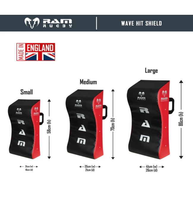 RAM Rugby Wave-Hit-Shield, Rugby Trainingsausrüstung