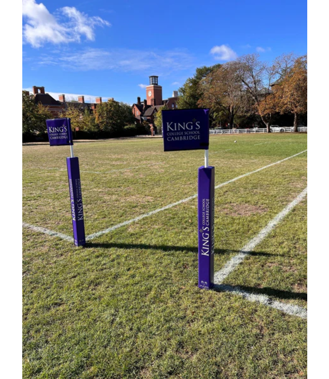 RAM Rugby Post Protector, Corner Pole Protector and Corner Flag Bundle - Digitally Printed