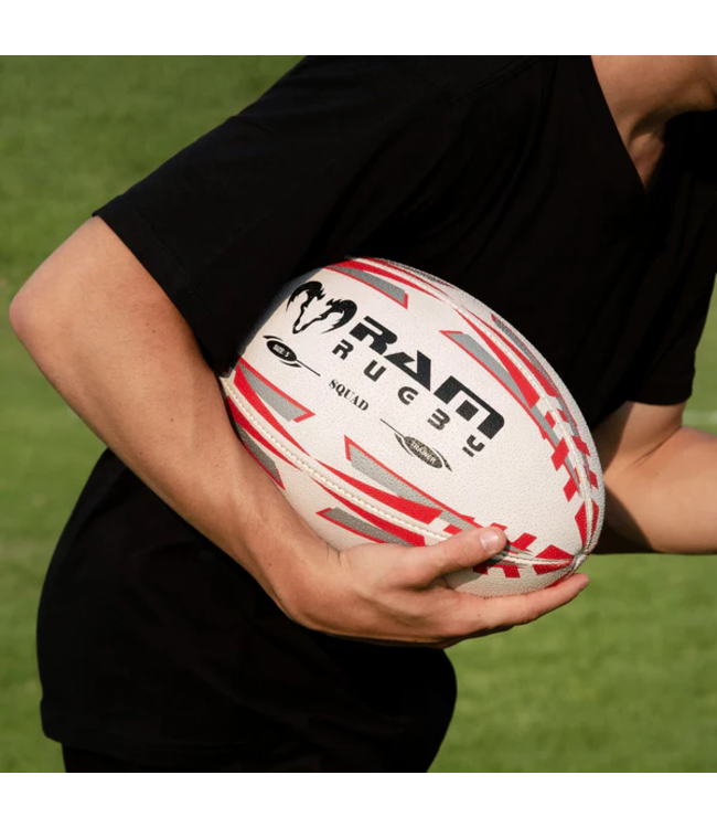 RAM Rugby 15x Squad  Rugbybal Bundel inclusief ademende ballenzak