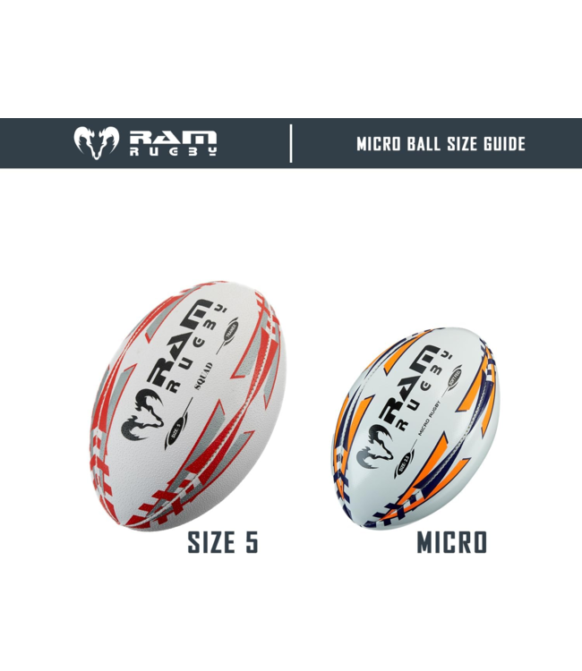 RAM Rugby Micro Soft Feel Rugby Ball