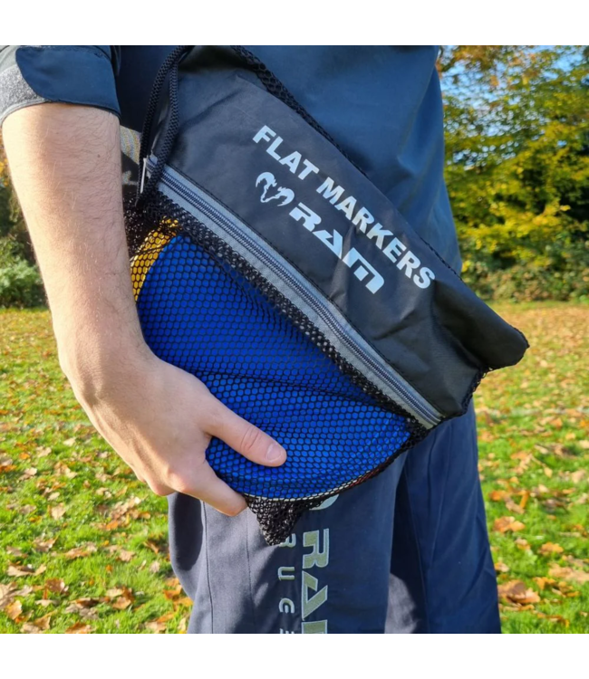 RAM Rugby Platte Markeerhoedjes - Trainingpylonen - 20 stuks