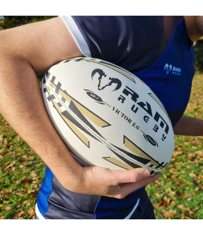 RAM Rugby Victor Elite 10x - Ballon de match avec étui de transport