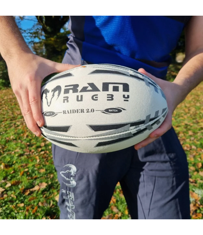 RAM Rugby Wettkampf Rugby Spielbälle 15x + Balltasche