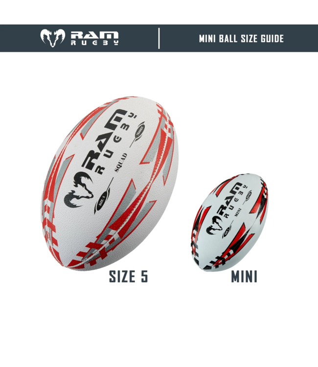 RAM Rugby Mini ballon de rugby Softee, 15 cm, taille 1