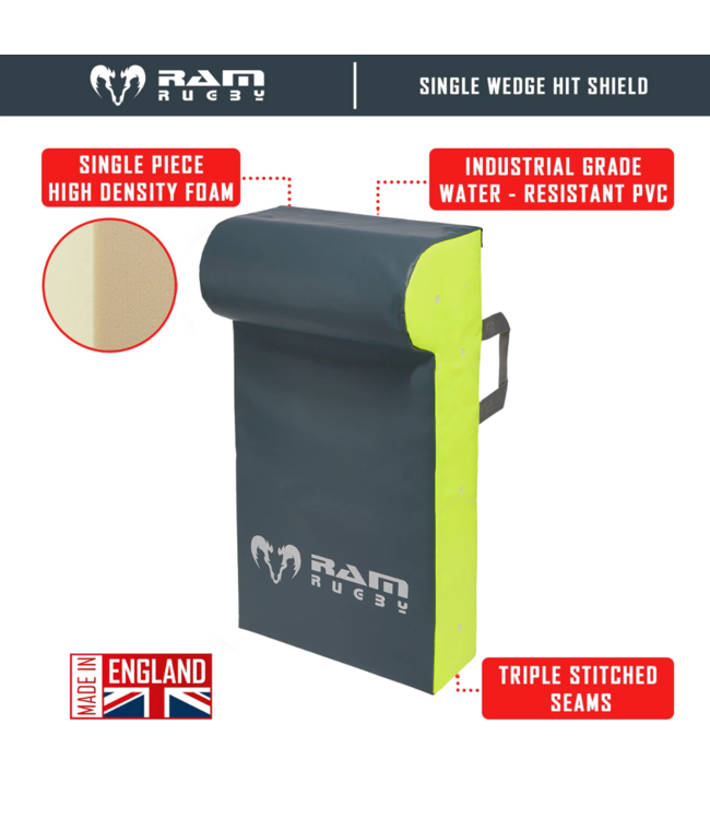 RAM Rugby Single Wedge Hit Shield