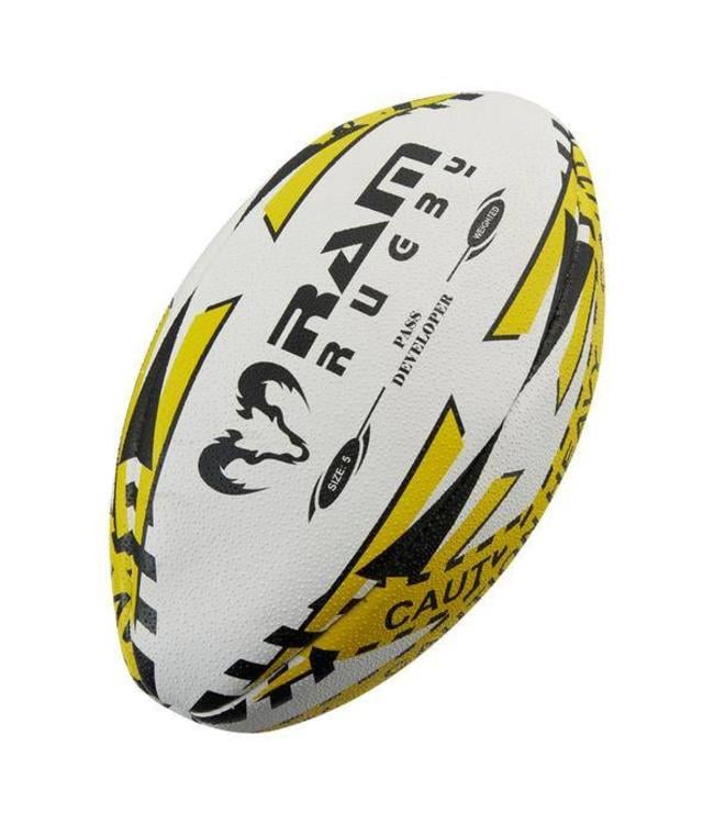 RAM Rugby Pass Entwickler Rugbyball - Gewichteter Ball - Top Marke RAM Rugby