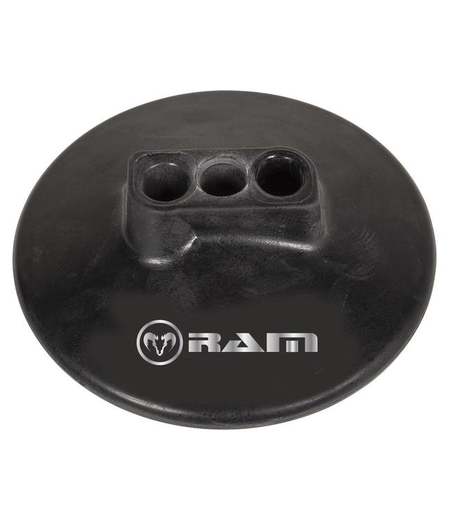 RAM Rugby Rubberen voet met 3 gaten Voor flexibele tweedelige palen.