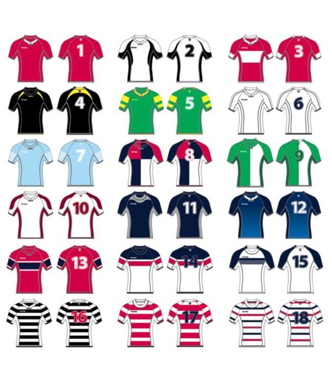 RAM Rugby v.a. 20 stuks Club Rugby Shirt - met paneel onder de arm