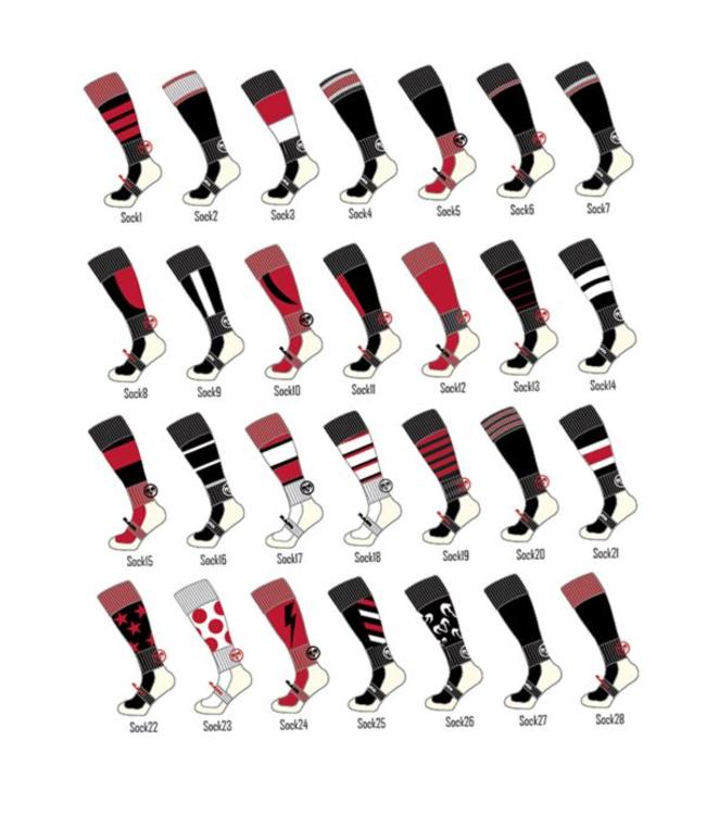 Protec Rugby Sokken - Volledig in uw clubkleuren