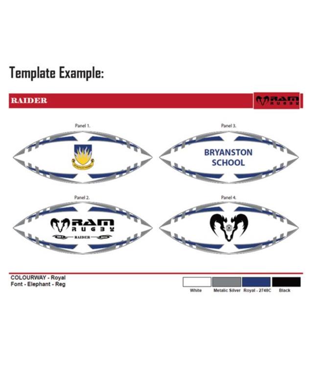 RAM Rugby Shop - Gepersonaliseerde rugbybal - RAM Rugby, nr. 1 Rugby Shop