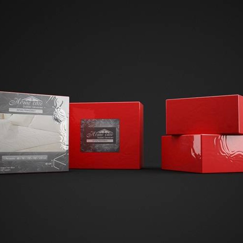 Dreamhouse Bedding Dubbel Geweven Jersey Hoeslaken - Rood