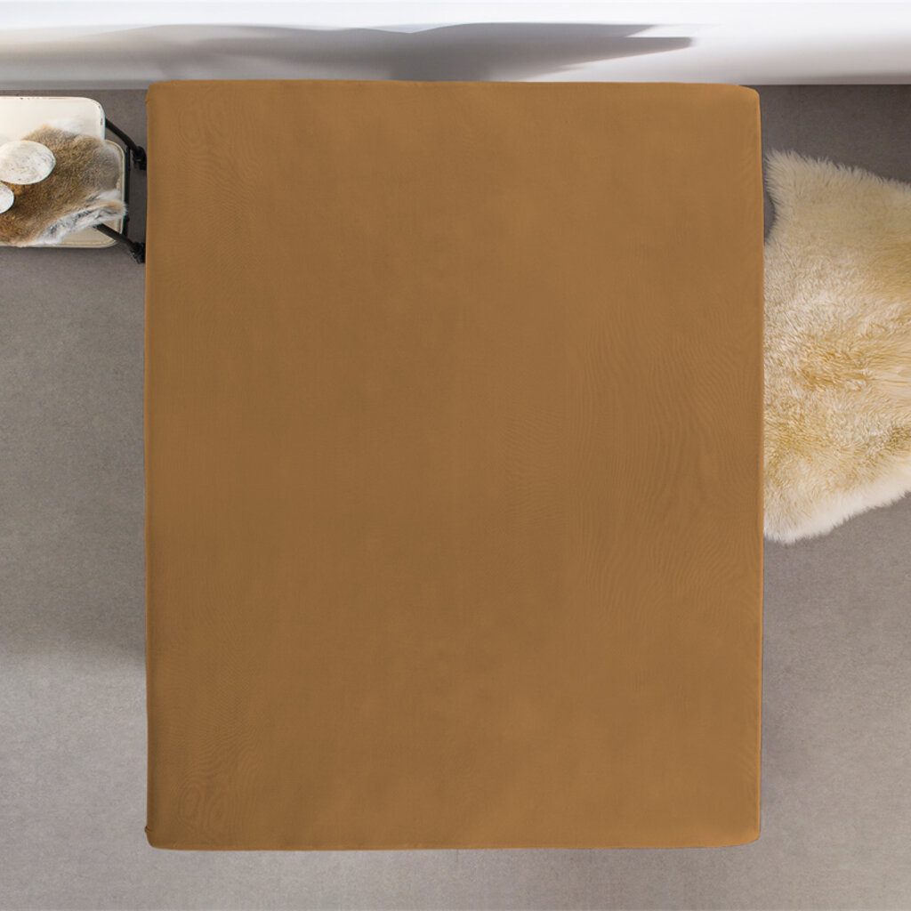 Dreamhouse Bedding Dubbel Geweven Jersey Hoeslaken Taupe