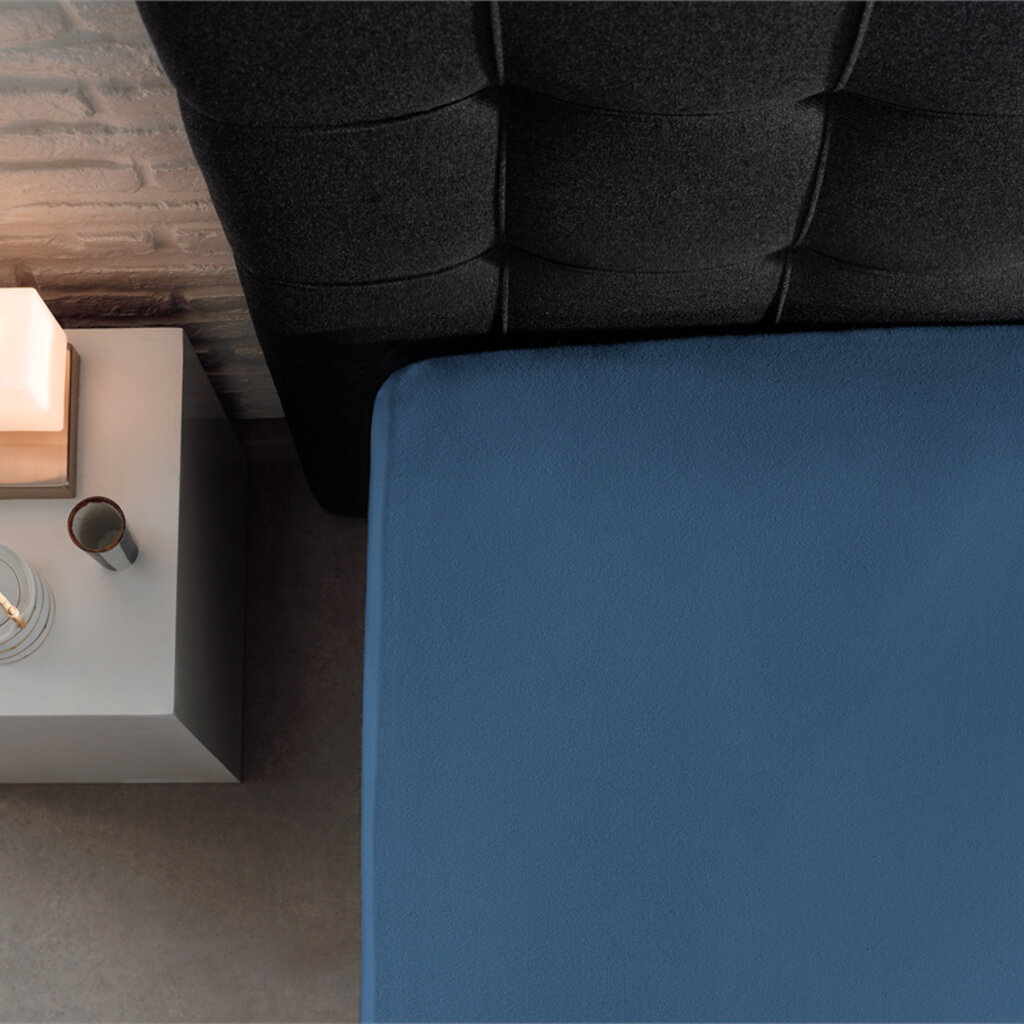 Dreamhouse Bedding Dubbel Geweven Jersey Hoeslaken Blauw