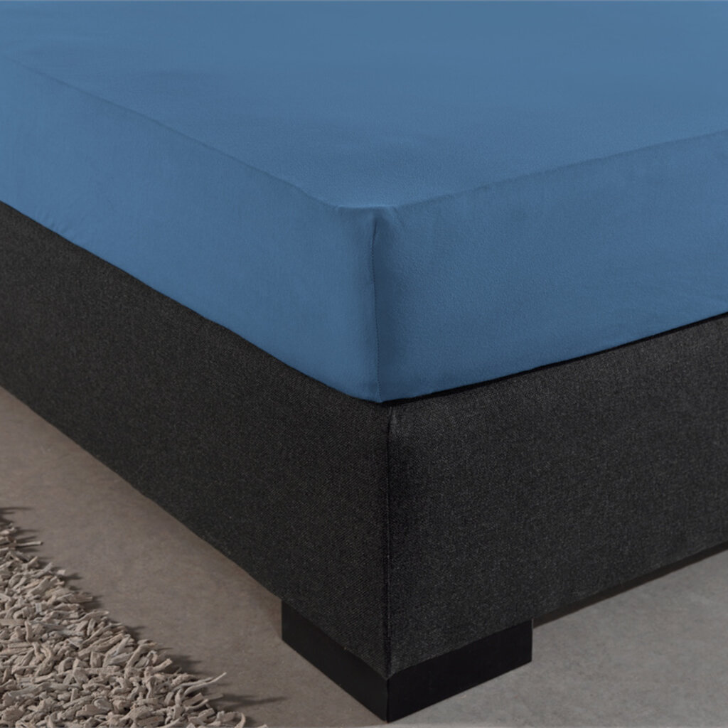 Dreamhouse Bedding Dubbel Geweven Jersey Hoeslaken Blauw