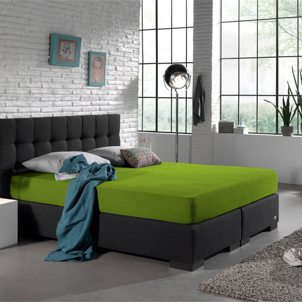 Dreamhouse Bedding Groene Hoeslaken Dubbel Geweven Jersey