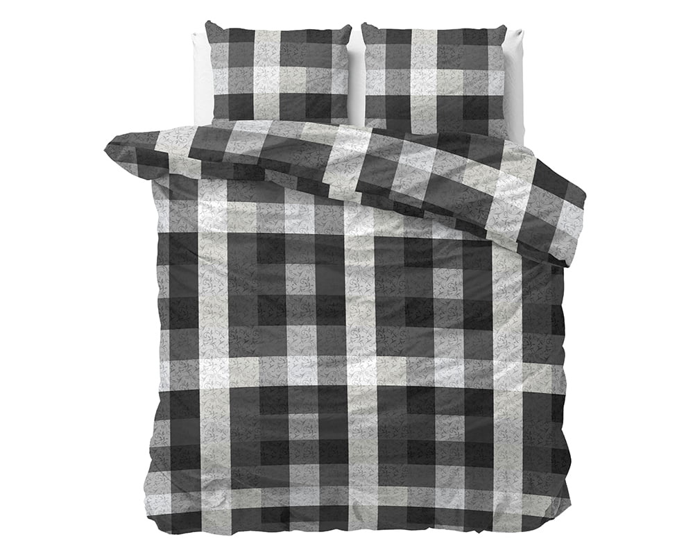 Dekbedovertrek Flanel Steef Antraciet
