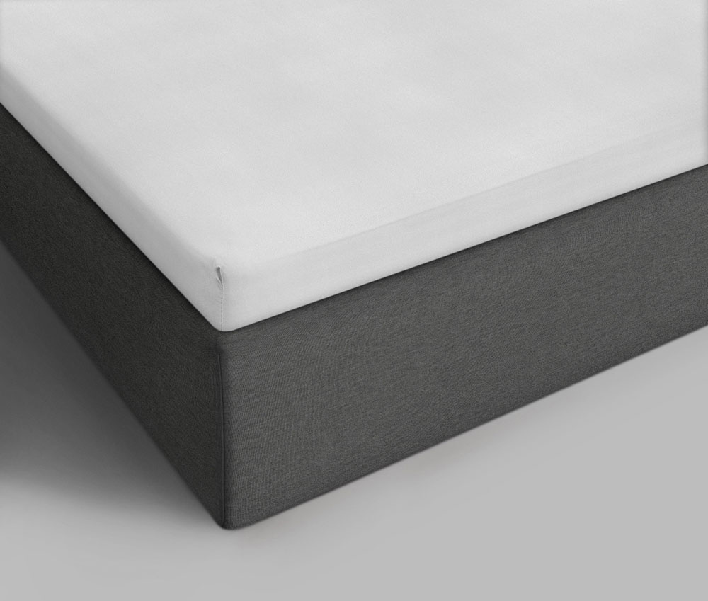 Jersey topper - topdek hoeslaken 180x210 cm Wit