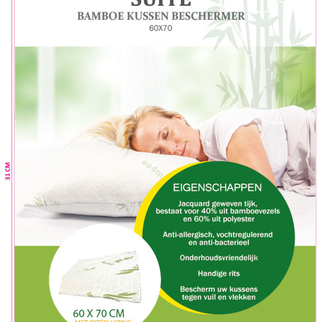 Beau Maison Bamboe Kussensloop - Bamboo Pillow Protector