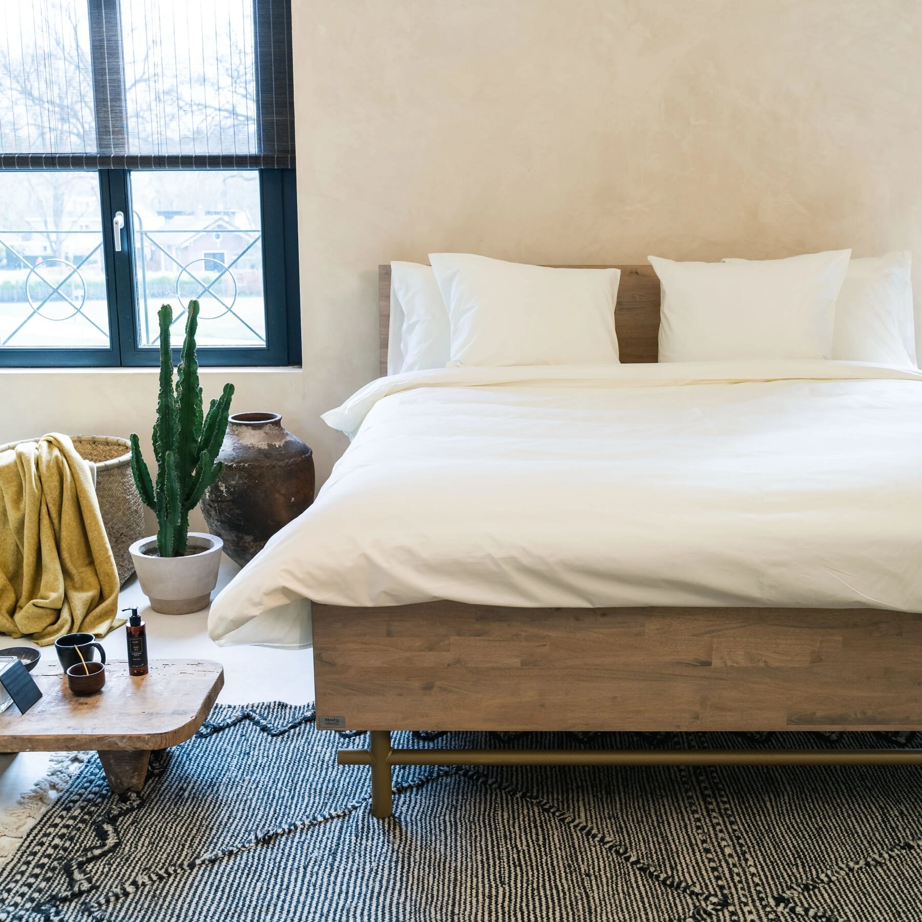 Shizu Ecologisch Dekbedovertrek Offwhite Percale Katoen