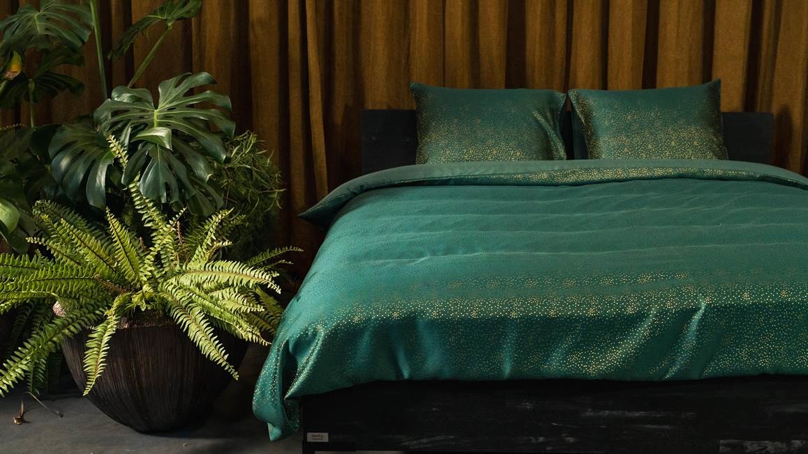 Dekbedovertrek Ichiro Groen Tencel Lyocell