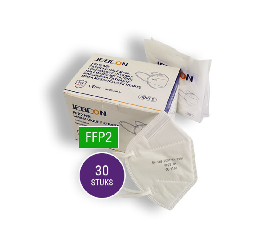 Mondkapjes KN 95 | 30 Stuks | FFP2 Mondneusmasker