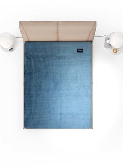 Beau Maison  Velvet Hoeslaken Petrol Blauw