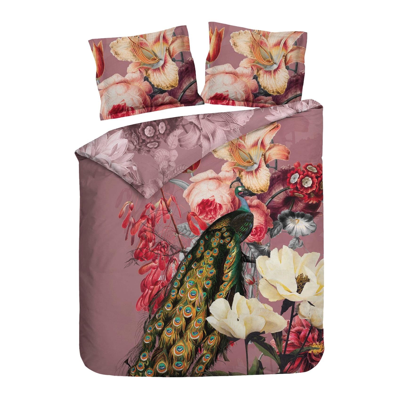 Twill Katoen Dekbedovertrek Fonda Floral Pink
