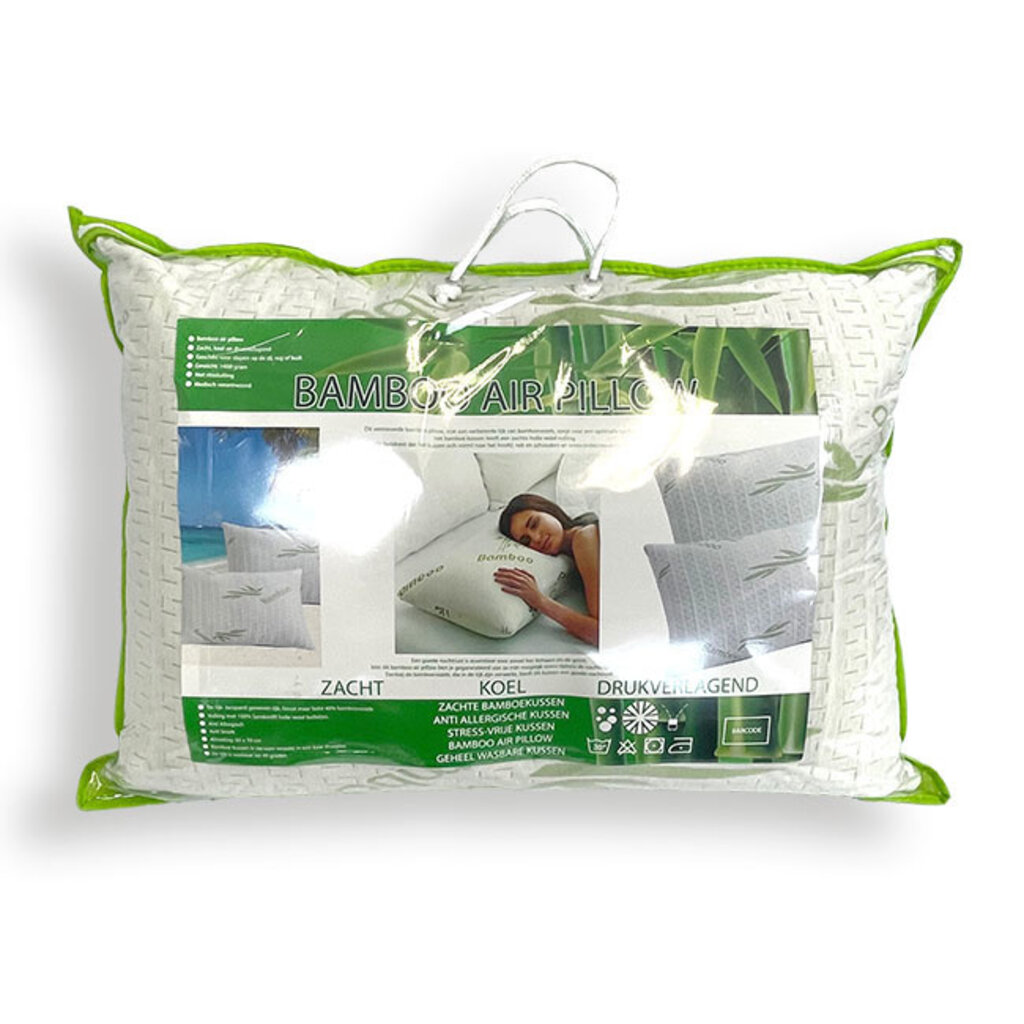 Beau Maison Origineel bamboe kussen light met drukverlagend traagschuim
