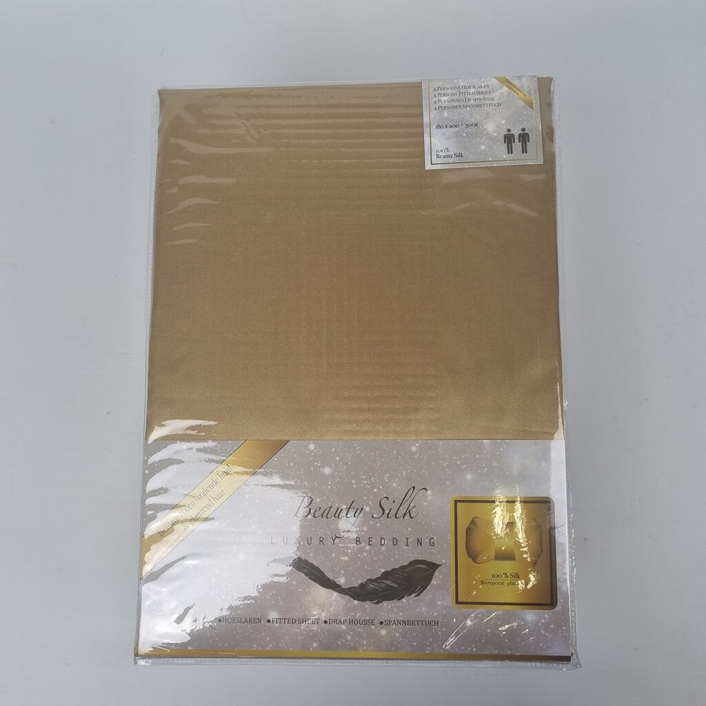 Beau Maison Satijnen Hoeslaken Champagne Gold