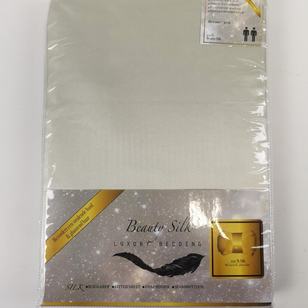 Beau Maison Satijnen Hoeslaken Zilver