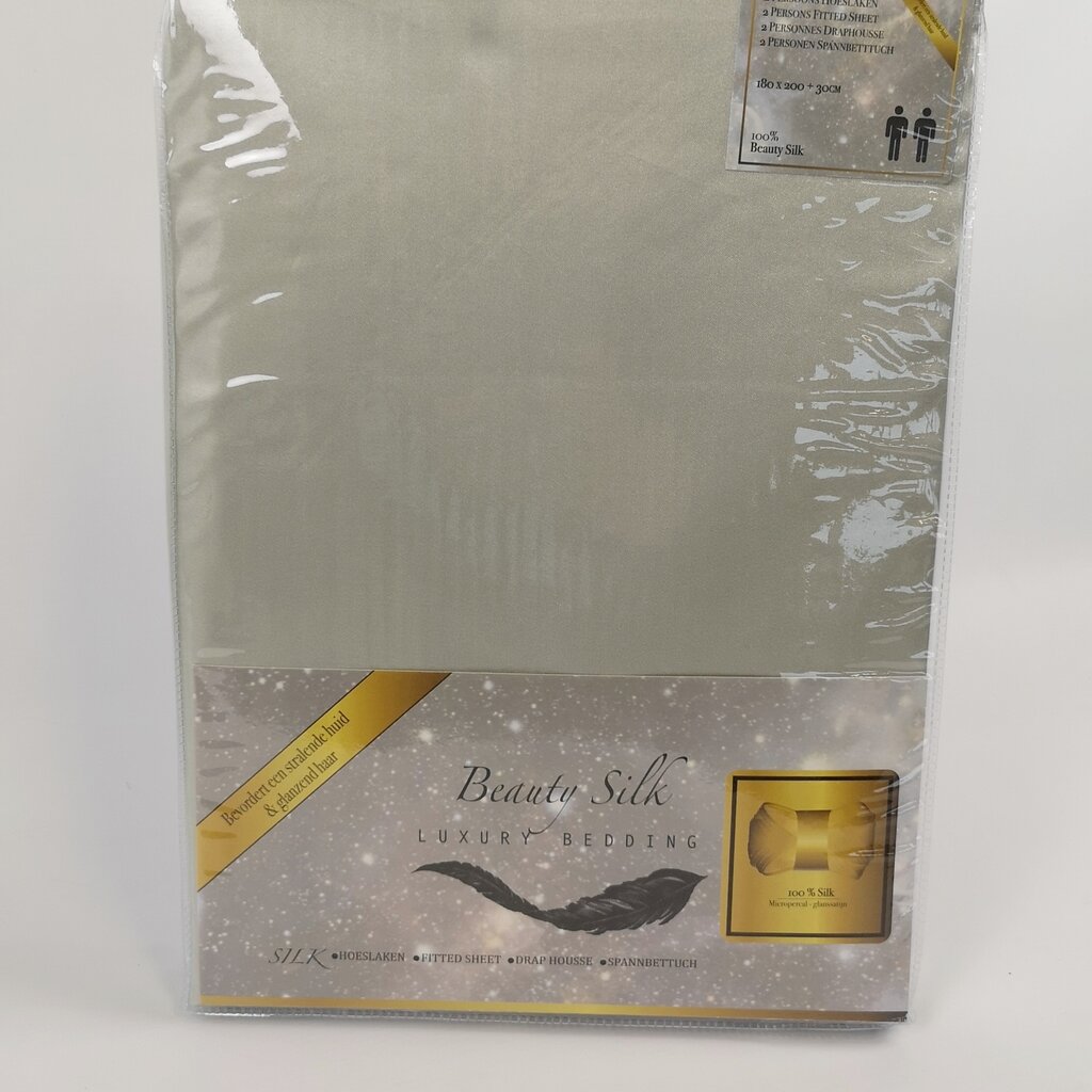 Beau Maison Satijnen Hoeslaken Zilver