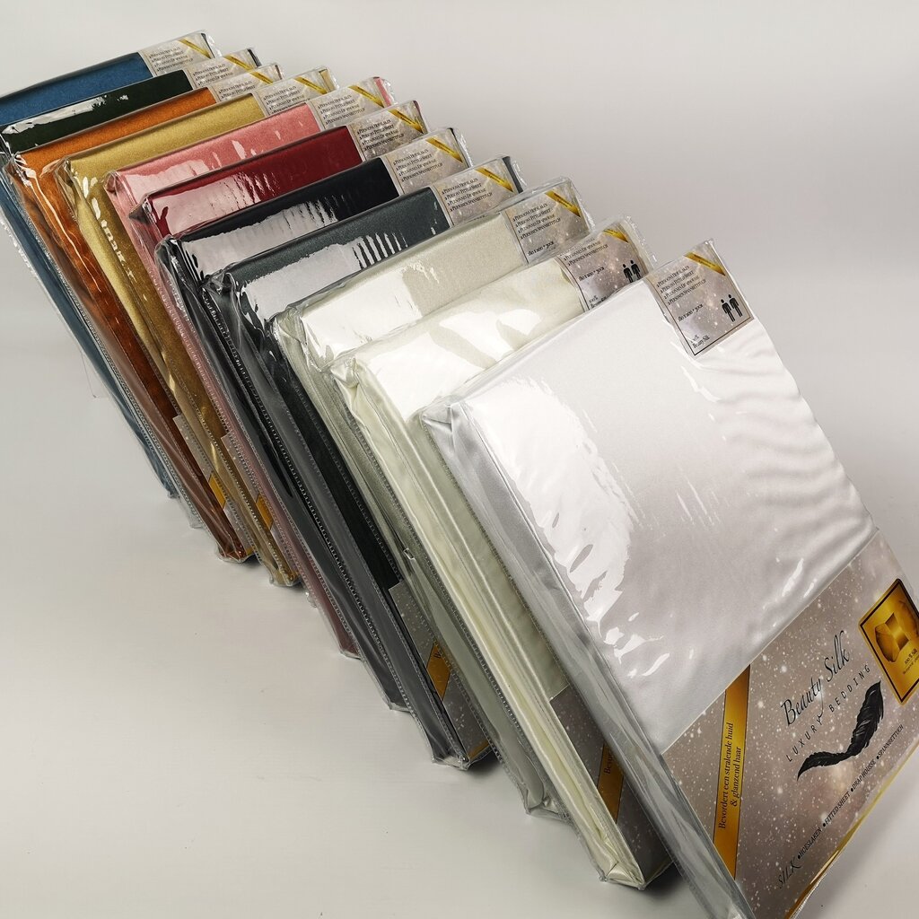 Beau Maison Satijnen Hoeslaken Rood / Bordeaux