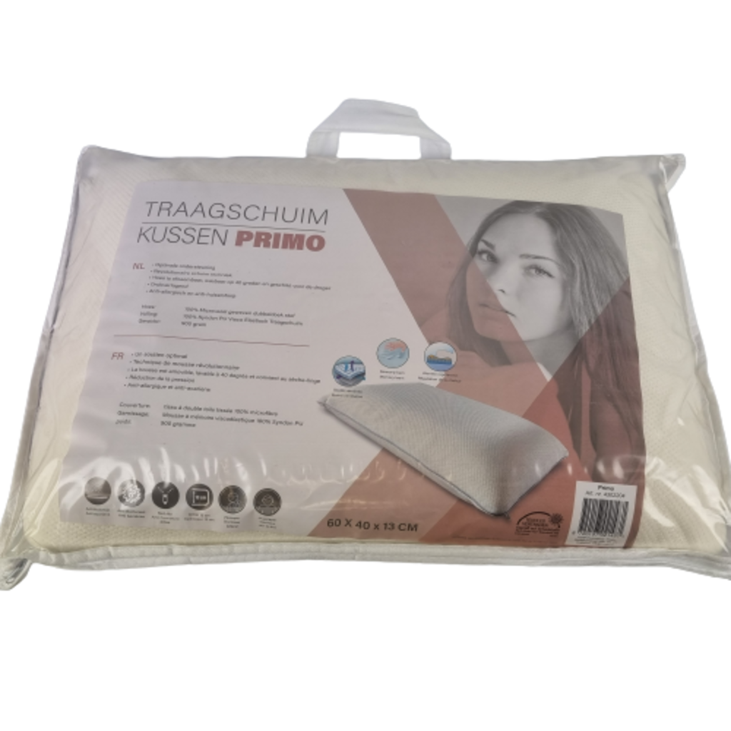 Beau Maison Traagschuim kussen Primo met bies
