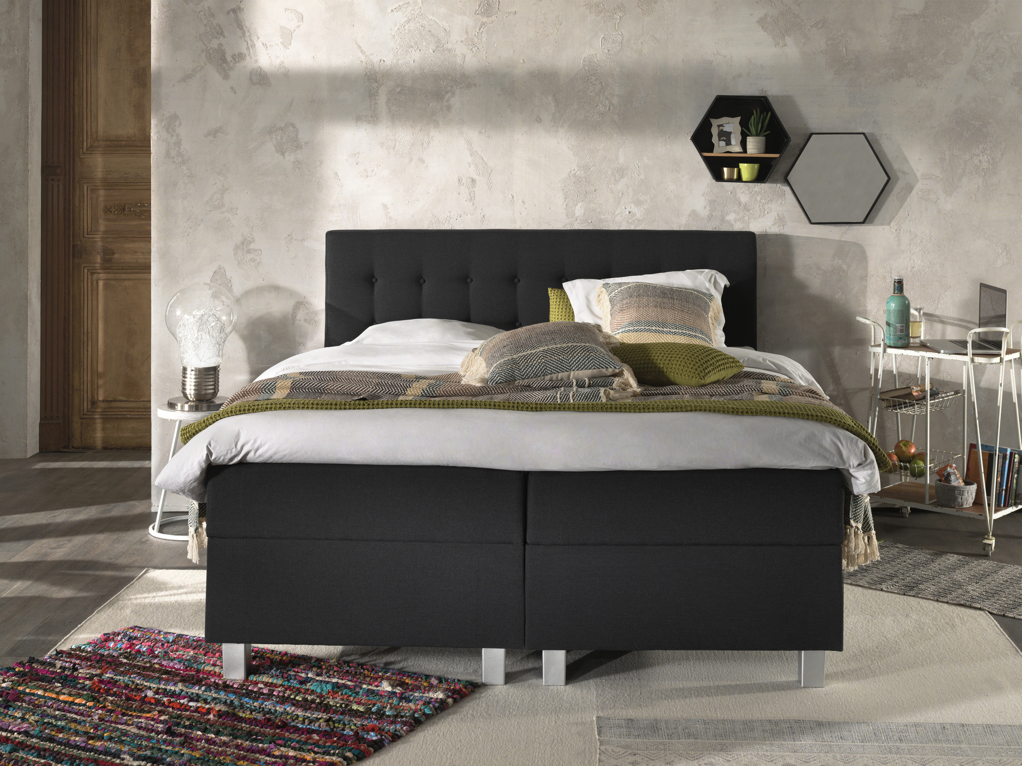 Opbergboxspring Shurgard Antraciet