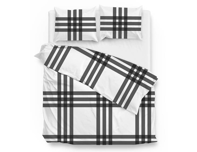 Flanel Dekbedovertrek Mendel White