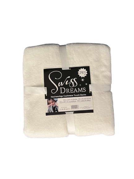 Fleece Plaid Pearl White