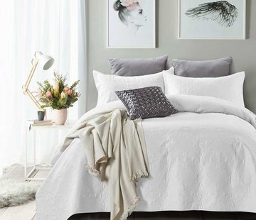 Dreamhouse Bedding Sprei Barok Motief Wit