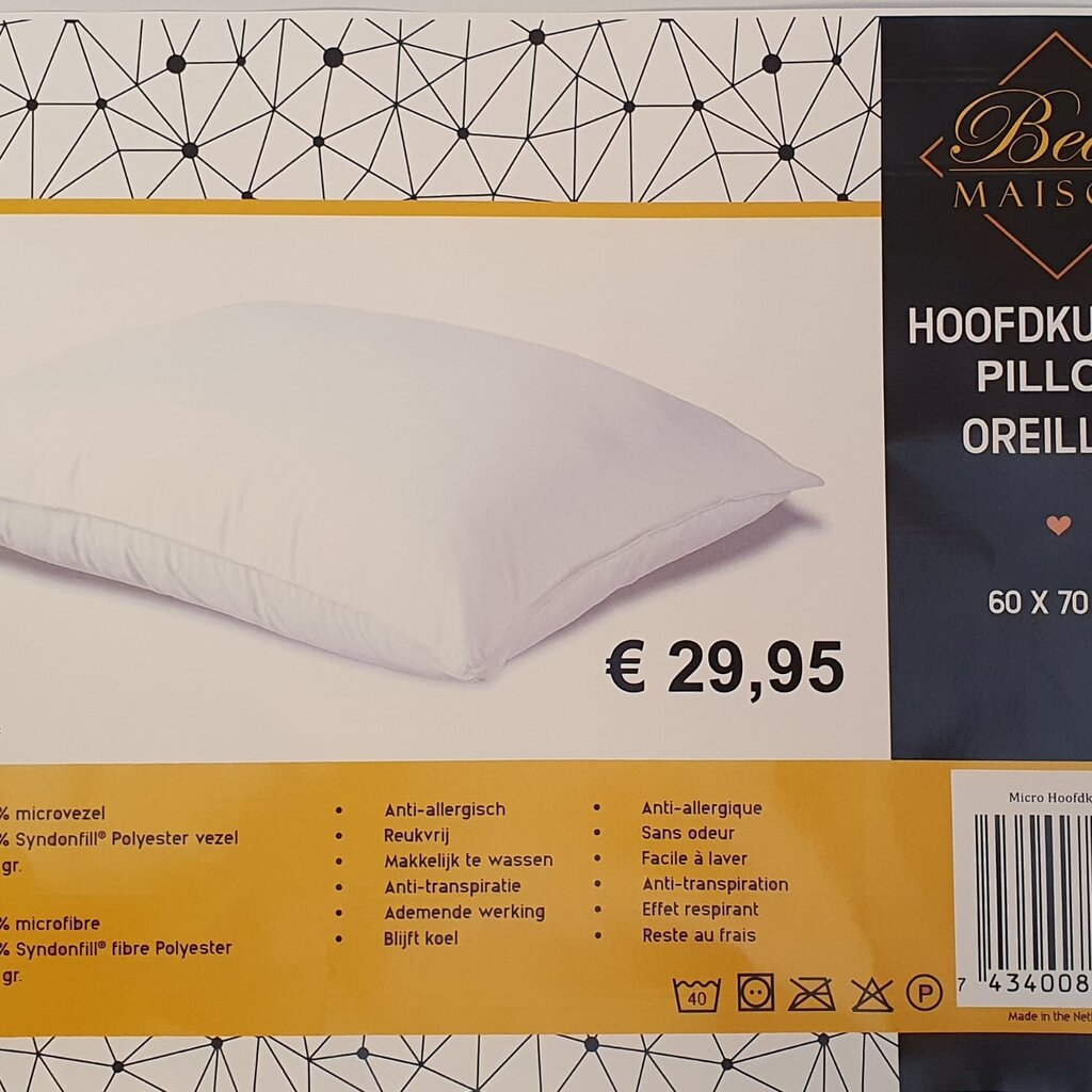 Beau Maison Budget Hoofdkussen - Holle Vezel