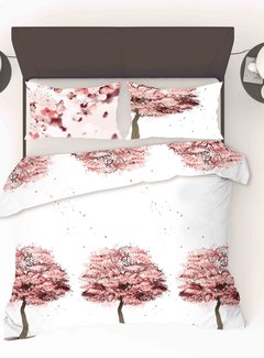 Refined Bedding Dekbedovertrek Cherry Blossom Red