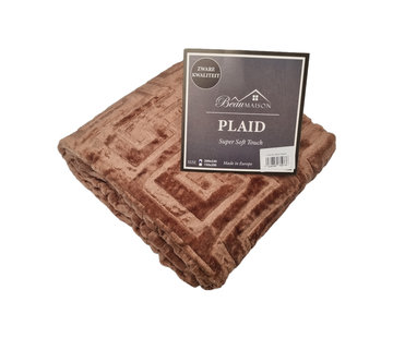 Beau Maison  Dubbeldikke Plaid Brown