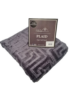 Beau Maison  Dubbeldikke Plaid Antraciet