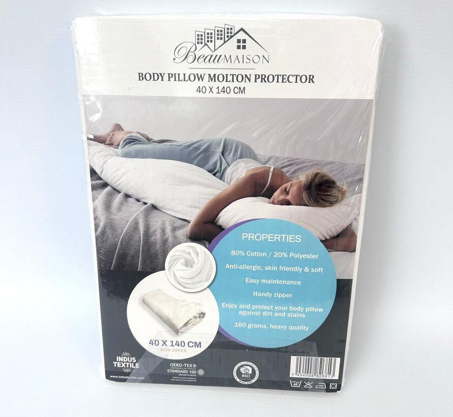 Body Pillow Protector - Molton Lichaamskussen 40 x 140 cm