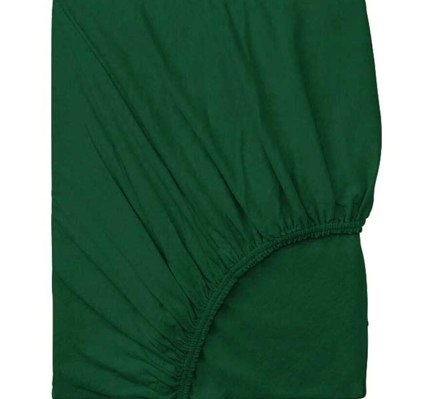 Dubbel Geweven Jersey Topper Hoeslaken Forest Green