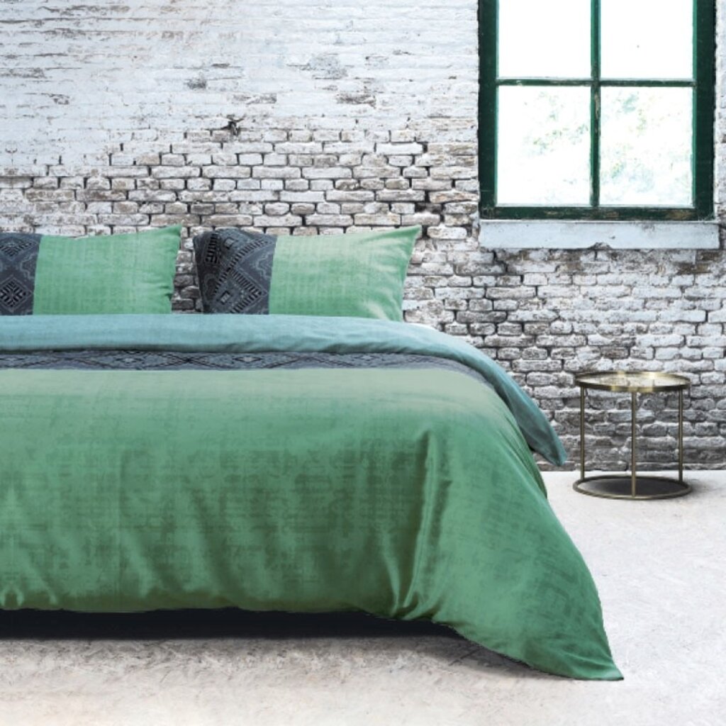 Refined Bedding Avenue Groen Dekbedovertrek