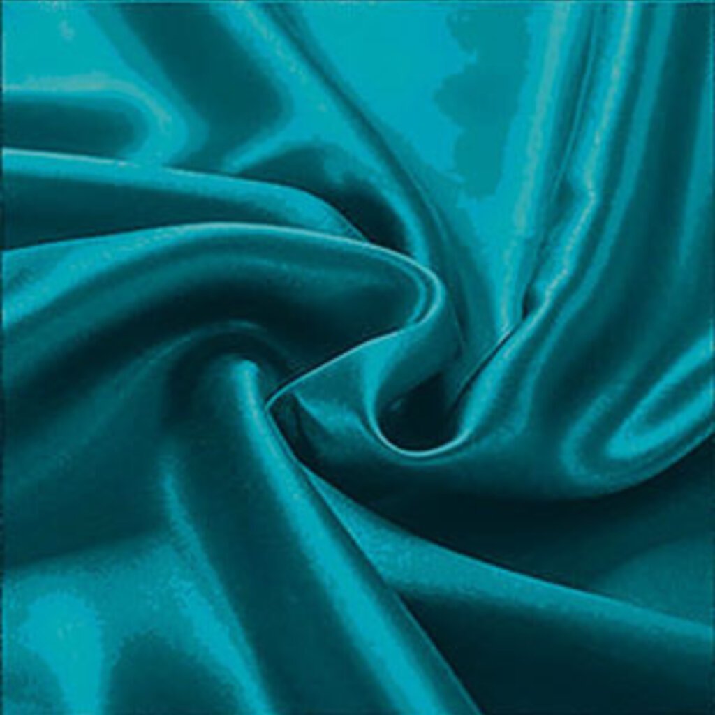 Beau Maison Hoeslaken Satijn Aqua Turquoise