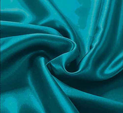 Beauty Silk Hoeslaken Satijn Aqua Turquoise