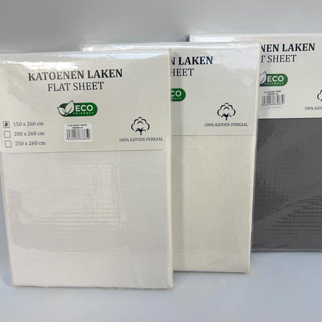 Beau Maison Laken Katoen Crème Wit