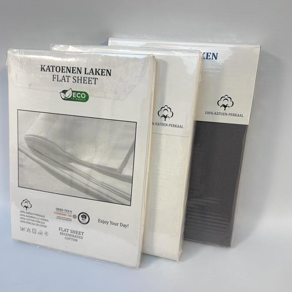 Beau Maison Laken Katoen Crème Wit